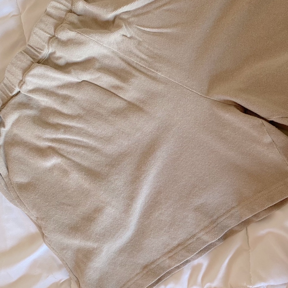 Saks Fifth Avenue Cream Highwaisted Shorts